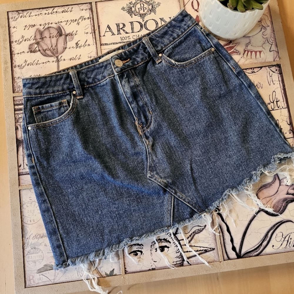 PacSun Blue Denim Mini Skirt